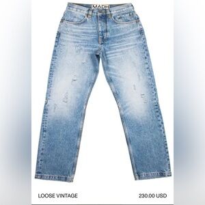 Madh Sweden Designer Loose Vintage Jeans NWT
